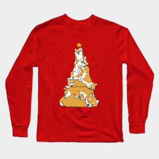 Christmas Tree Shiba Inu Long Sleeve T-Shirt